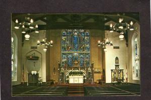 MI Old Mariners Church Interior Chapel Altar Detroit Michigan Postcard