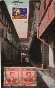 PC PHILIPPINES, SCENE, WALLED CITY, Vintage Postcard (b38913)