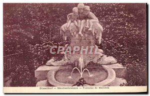 Postcard Old Dusseldorf Märchenbrunnen Fountain Marchen