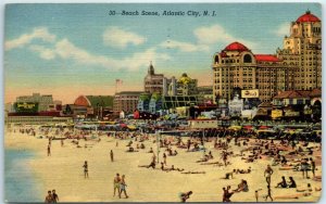 M-3393 Beach Scene Atlantic City New Jersey