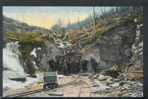 Canada Postcard - Constructing The Loch Lomond Tunnel at Fort William  RS19782