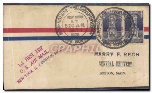 1 Letter Flight Boston USA New York July 1, 1926