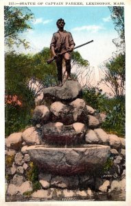 Massachusetts Lexington Captain Parker Statue