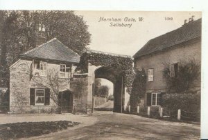 Wiltshire Postcard - Harnham Gate - W. Salisbury - Ref 11967A