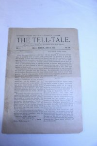 Vintage 1897 The Tell Tale Weekly Journal Paper Holly, MI 16 Pages