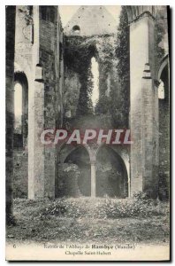 Postcard Ancient Ruins Hambye Abbey Channel Chapellle Saint Hubert