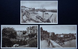 Kent Collection x 3 RAMSGATE Views c1930's Postcards by A.H.& S. of Margate