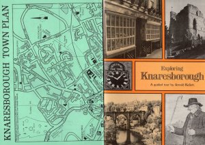 Exploring Knaresborough 1980s Rambling Walking Tourist Guide Book & Map