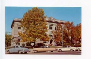 Delphi IN Street View Court House Old Cars Vintage Store Fronts Postcard