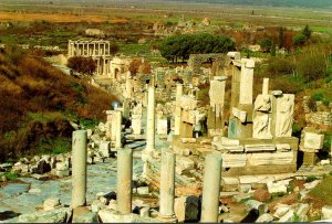 Turkey Izmir Efes The Memmius Monument and The Curetes Street