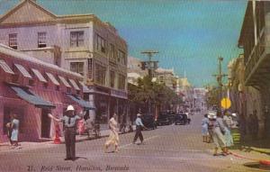 Bermuda Hamilton Policeman On Reid Street