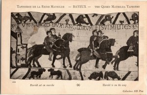 Scene From Queen Mathilda Tapestry Bayeux Undivided Back Vintage Postcard M33