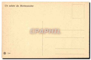 Italy Italia Old Postcard Montecassino Affresco nella that superiore del S P ...