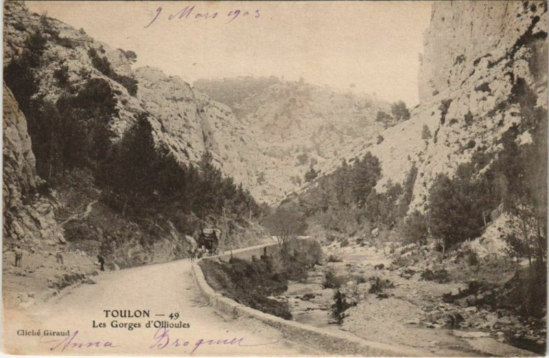 CPA Toulon Les Gorges d'Ollioules FRANCE (1096278)