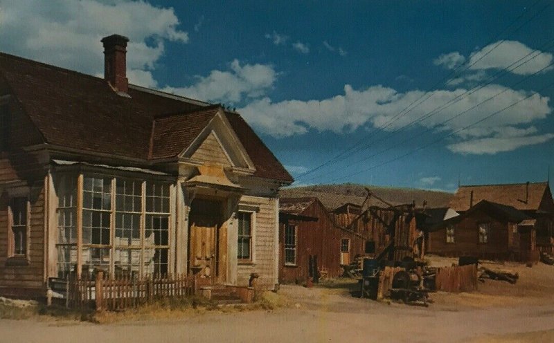 Lot 3 Ghost Town of Bodie, California Postcards w/ Main Street & Cain House