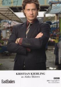 Kristian Kiehling as Aleks Shirovs BBC Eastenders Hand Signed Cast Card Photo