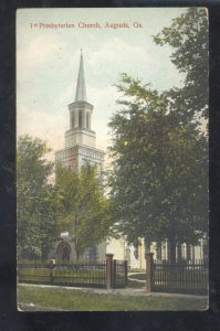 AUGUSTA GEORGIA FIRST PRESBYTERIAN CHURCH BELAIR GA CANCEL VINTAGE POSTCARD