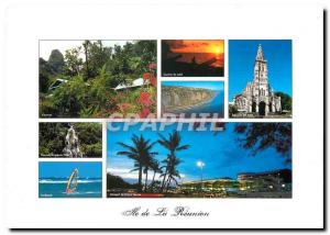 Modern Postcard Reunion Island