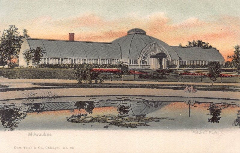Mitchell Park, Milwaukee, Wisconsin, Very Early Postcard, Unused