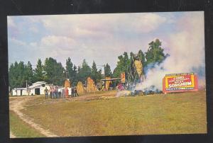 BOAZ ALABAMA PURE SAND MOUNTAIN SORGHUM FARMING VINTAGE POSTCARD