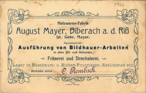 CPA AK Biberach a. d. Riss - Holzwaren-Fabrik GERMANY (913034)