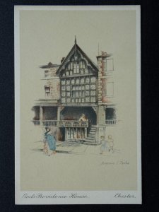 Cheshire CHESTER Gods Providence House artist Marjorie C. Bates c1920s Postcard