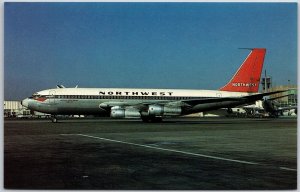 Airplane Northwest Orient Airlines Boeing 720-051B Northwest Airways Postcard