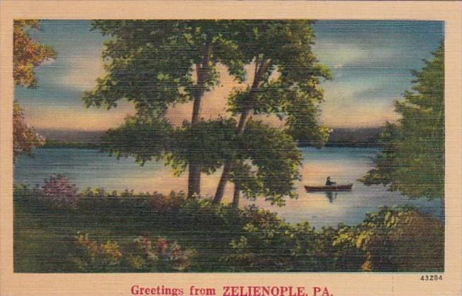 Pennsylvania Greetings From Zelienople 1947