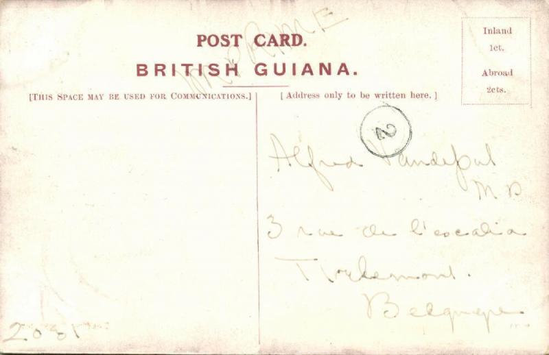 british guiana, DEMERARA, Loading Sugar for America (1905) Stamp