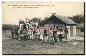 Old Postcard St Aubin Du Cormier At Camp of the Moor of The Landings Ouee foo...