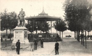 Vintage Postcard 1910's Pau Place Royale Statue Henri IV Pyrénées-Atlantiques FR