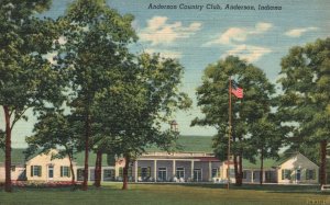 Vintage Postcard 1955 Anderson Country Club Anderson ID Indiana York News Co.