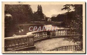 Old Postcard Montelimar The Terrace Garden Children