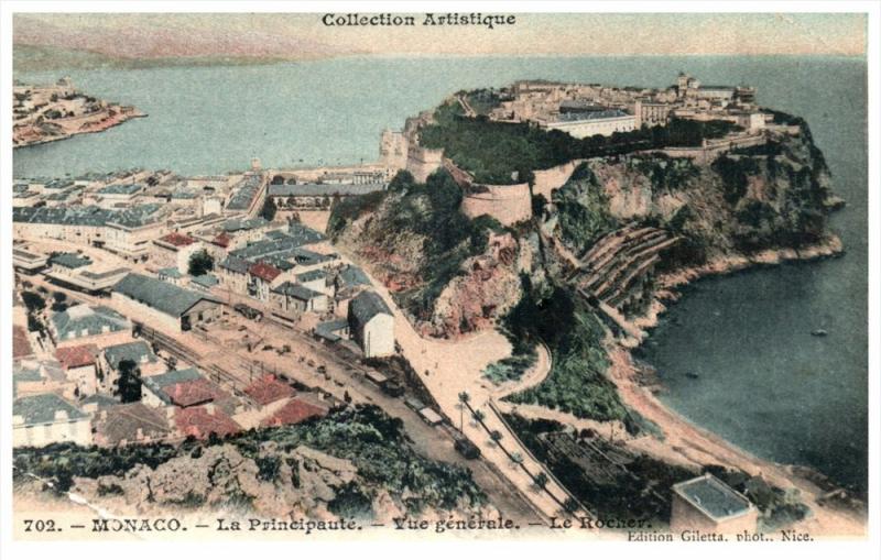 14258 Monaco 1905 Aerial View   La principaute