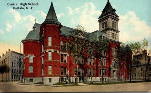 New York Buffalo Central High School Curteich