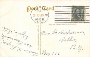 Elgin Illinois 1908 Postcard Old Peoples Home