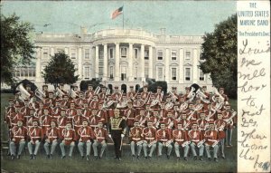 Tuck Washington DC U.S. Marines Marching Band c1910 Vintage Postcard