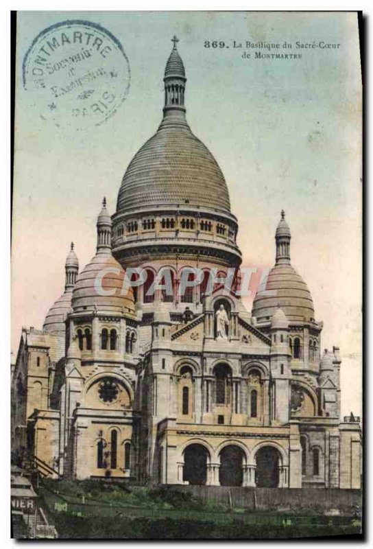 Old Postcard From Paris Basilica Sacre Coeur