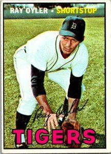 1967 Topps Baseball Card Ray Oyler Detroit Tigers sk2276