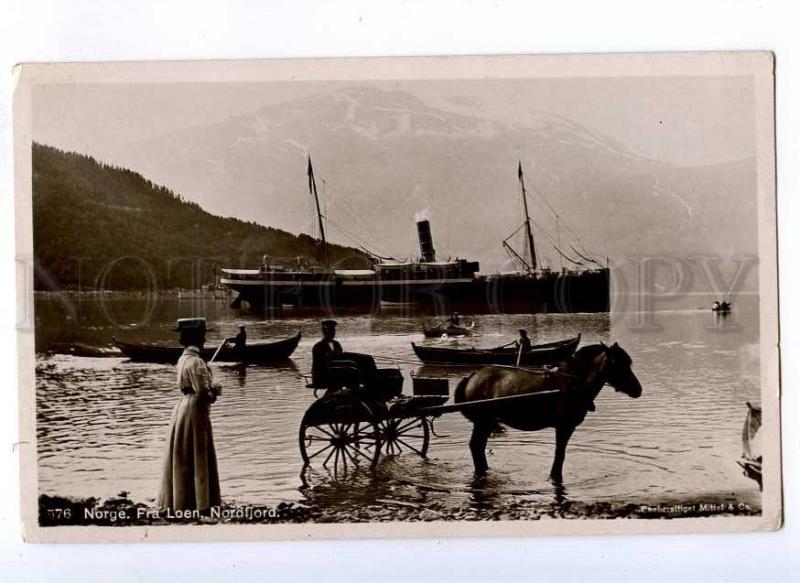 191401 NORWAY Fra Loen Nordfjord Vintage photo postcard