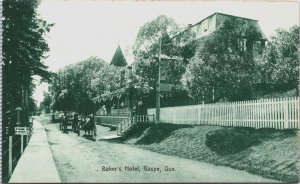 Canada Baker's Hotel Gaspe Quebec Vintage Postcard C075