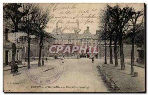 Old Postcard Rouen Hotel Dieu