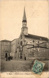 CPA AGEN Etabl. et Chapelle des Filles (89817)