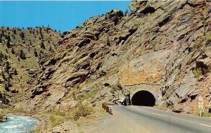 Idaho Springs Colorado 1960s Postcard Tunnel On US 6 Clear Creek Canyon 