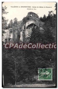 Old Postcard Valley of Rosemontoise Rosemont Castle Ruins