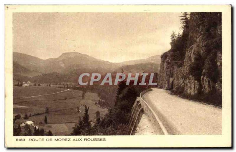 Old Postcard Route De Morez In Les Rousses
