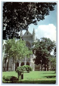 1959 The Washington Cathedral Front View Trees Scene Washington D.C. Postcard 