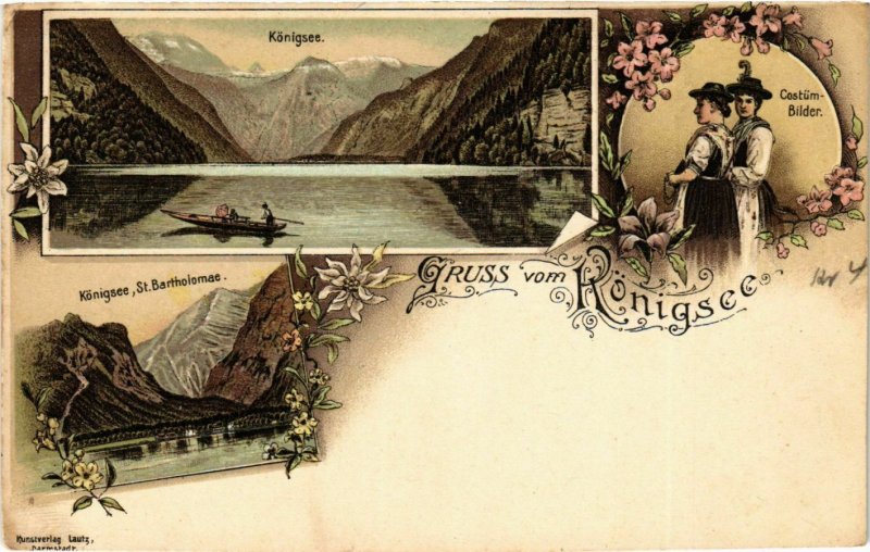 CPA AK Gruss vom Konigsee GERMANY (879424)