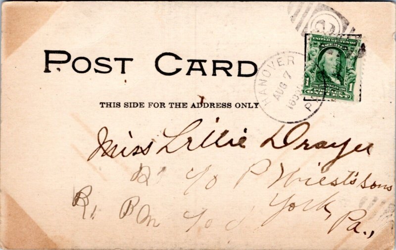 Postcard PA Hanover - Battle Monument after unveiling