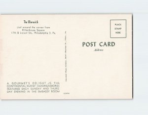 Postcard The Warwich, Philadelphia, Pennsylvania